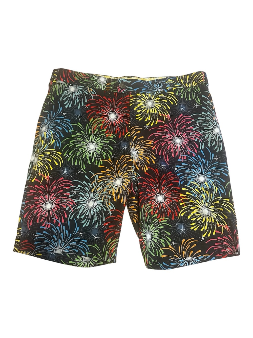 Loudmouth Men’s Fireworks Printed Golf Shorts Size 38